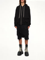 Heavy Jersey  Windbreaker in Black