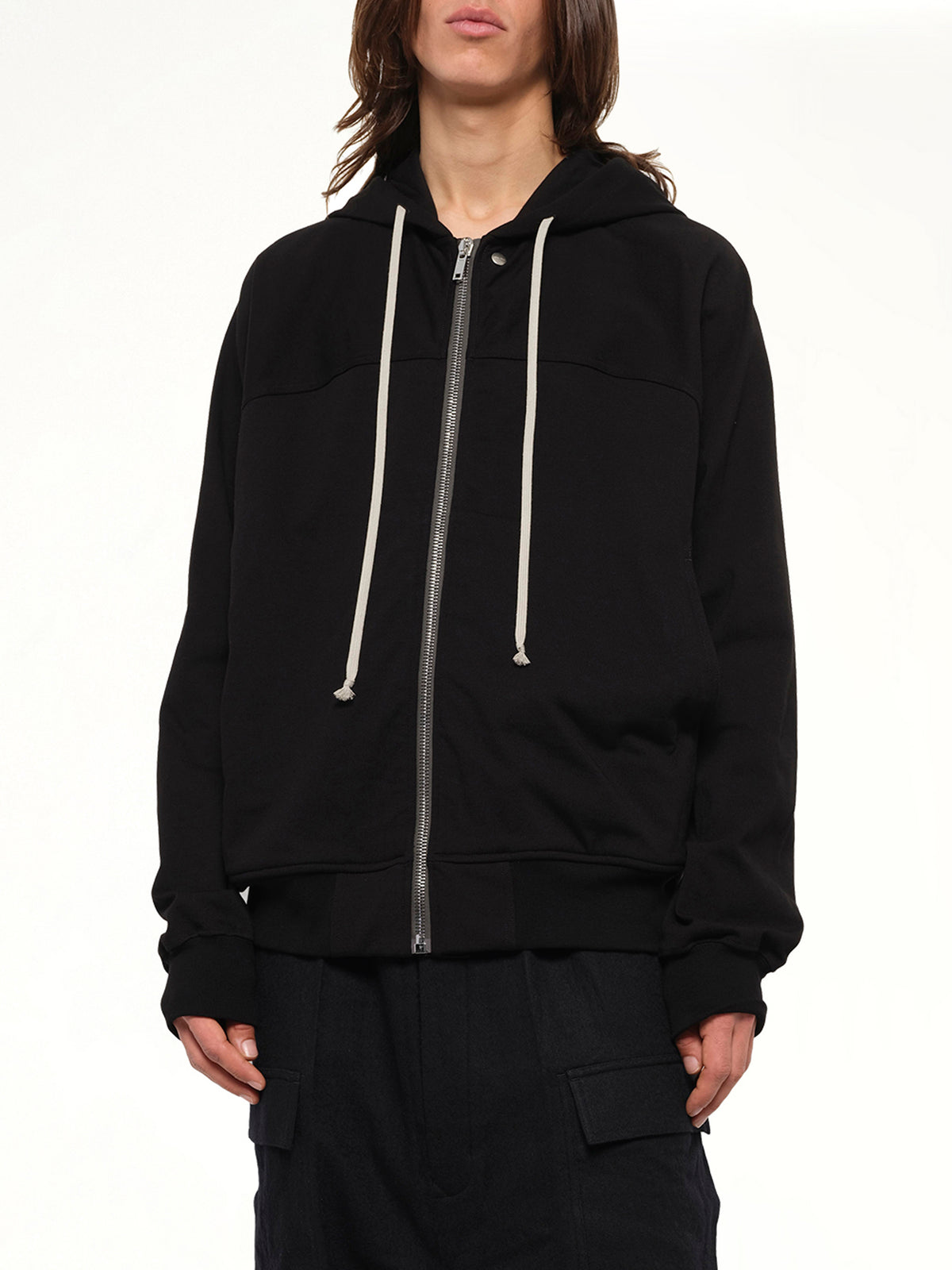 Heavy Jersey  Windbreaker in Black