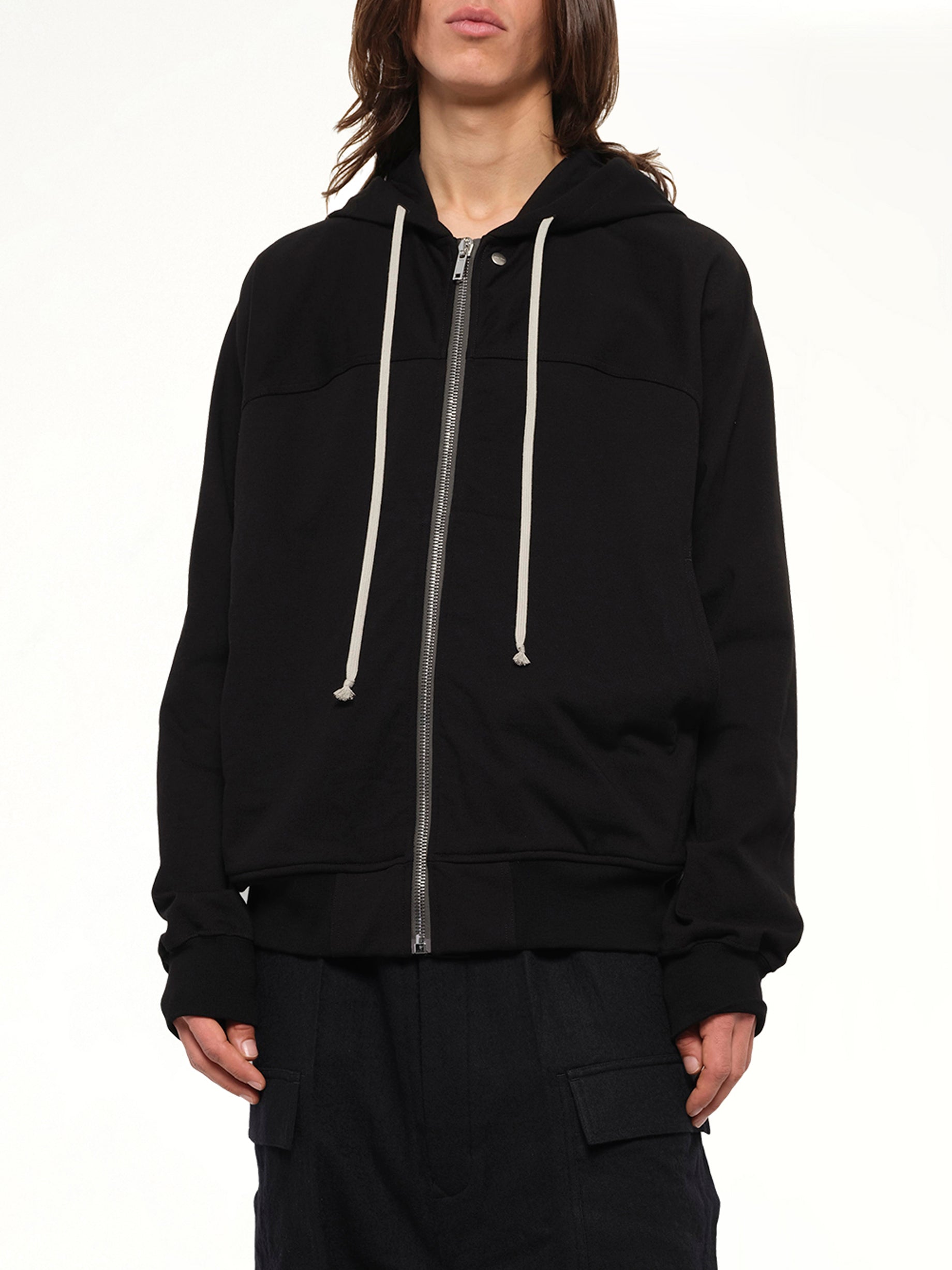 Heavy Jersey  Windbreaker in Black