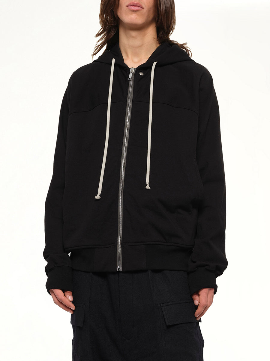 Heavy Jersey  Windbreaker in Black