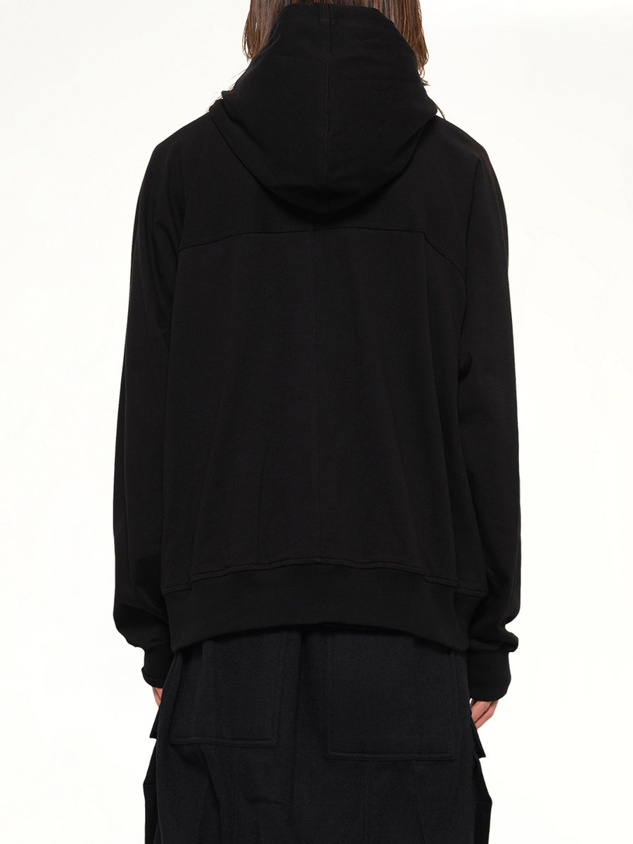 Heavy Jersey  Windbreaker in Black