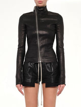 Leather Gary Jacket in Black