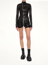 Leather Gary Jacket in Black
