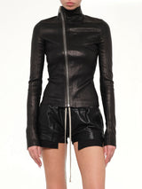Leather Gary Jacket in Black