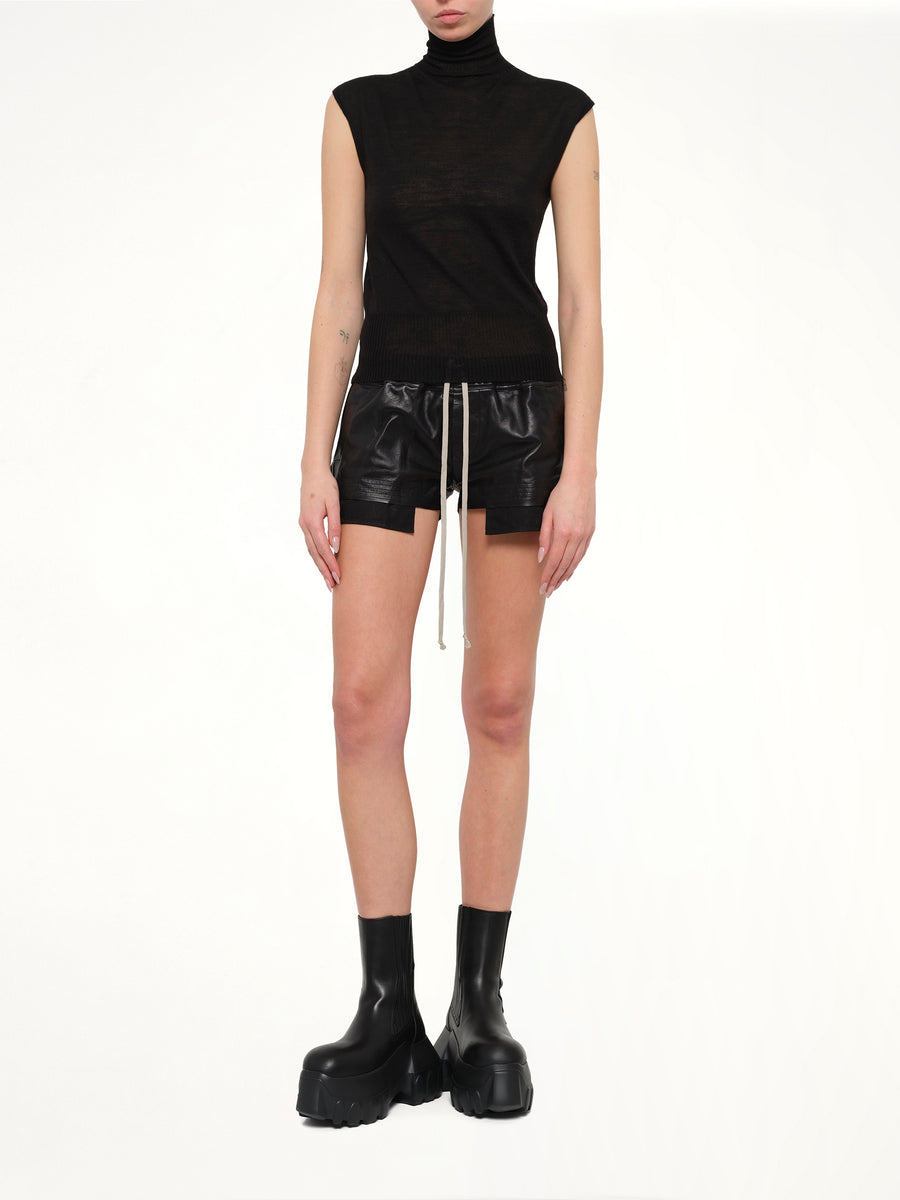 Lightweight Wool SL Turtle in Black
