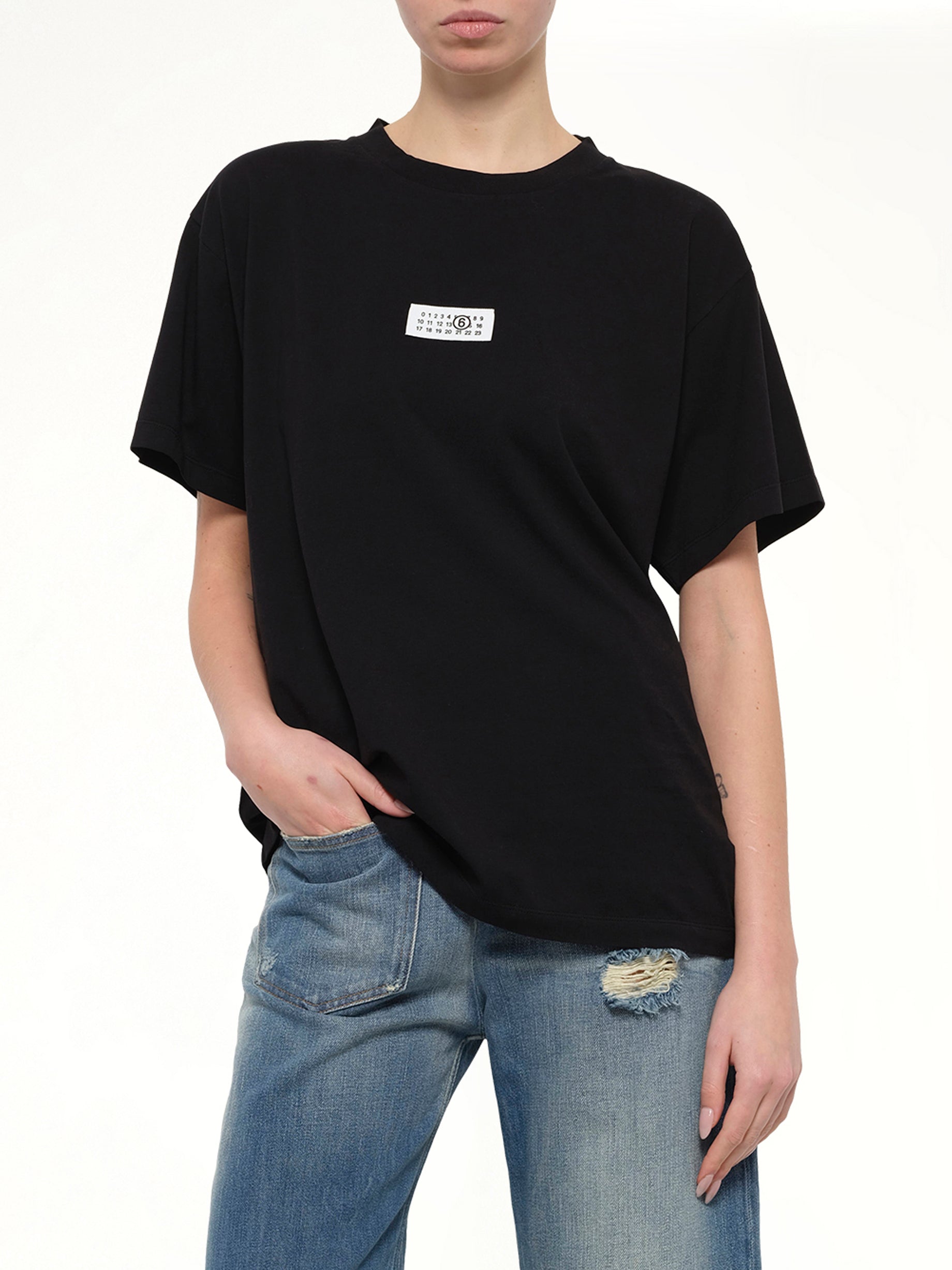 MM6 Patch T-Shirt in Black