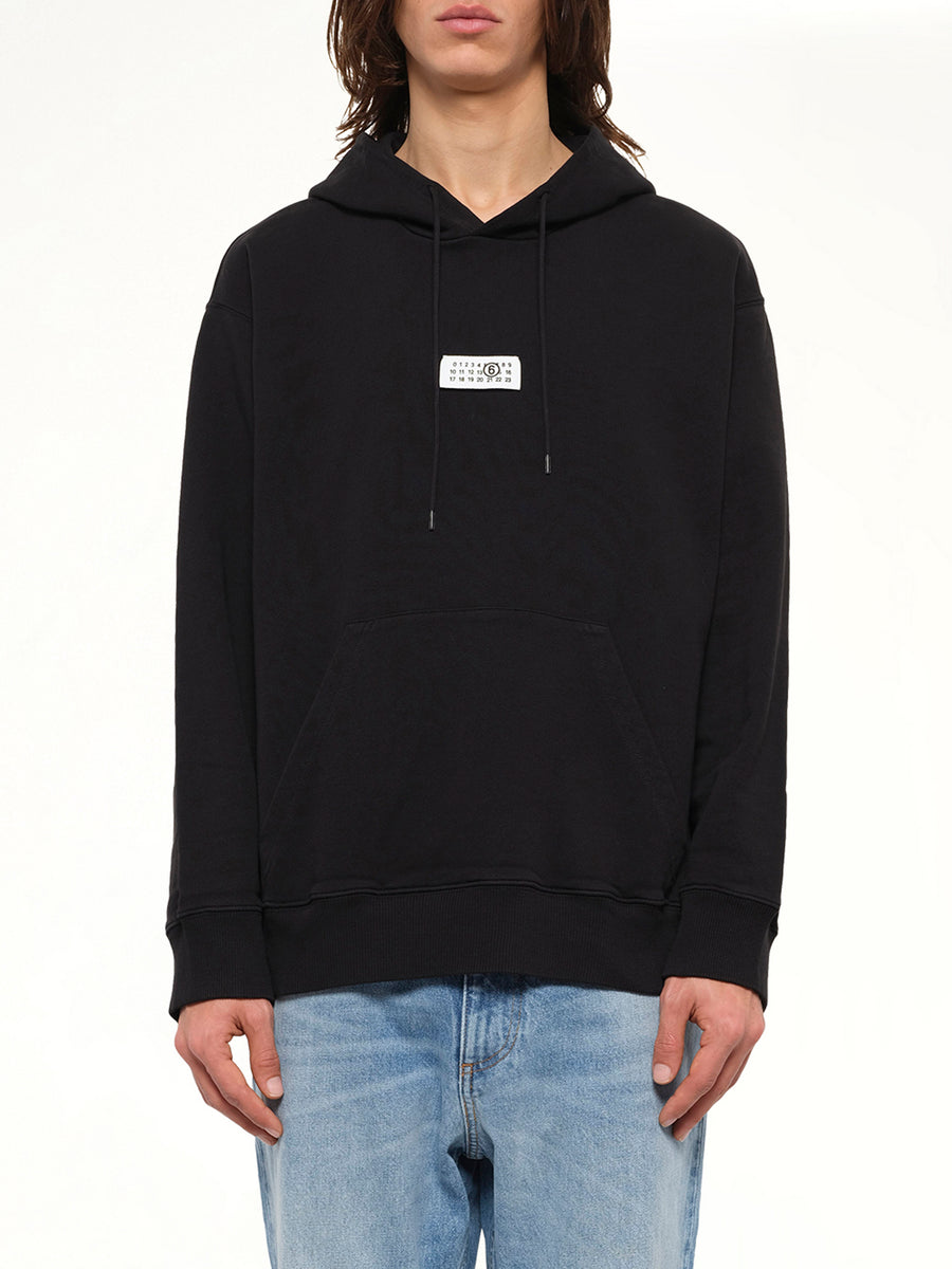 MM6 Patch Hoodie in Black