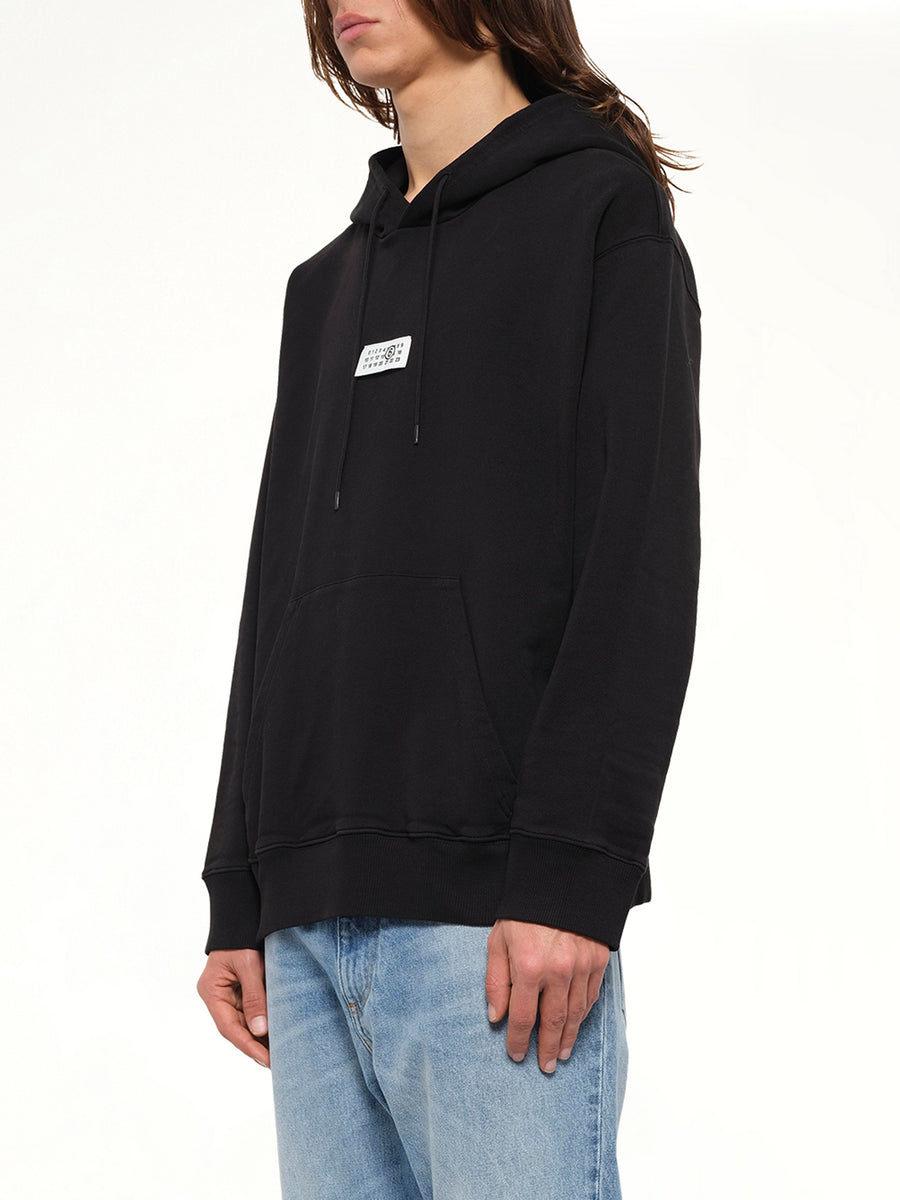 MM6 Patch Hoodie in Black