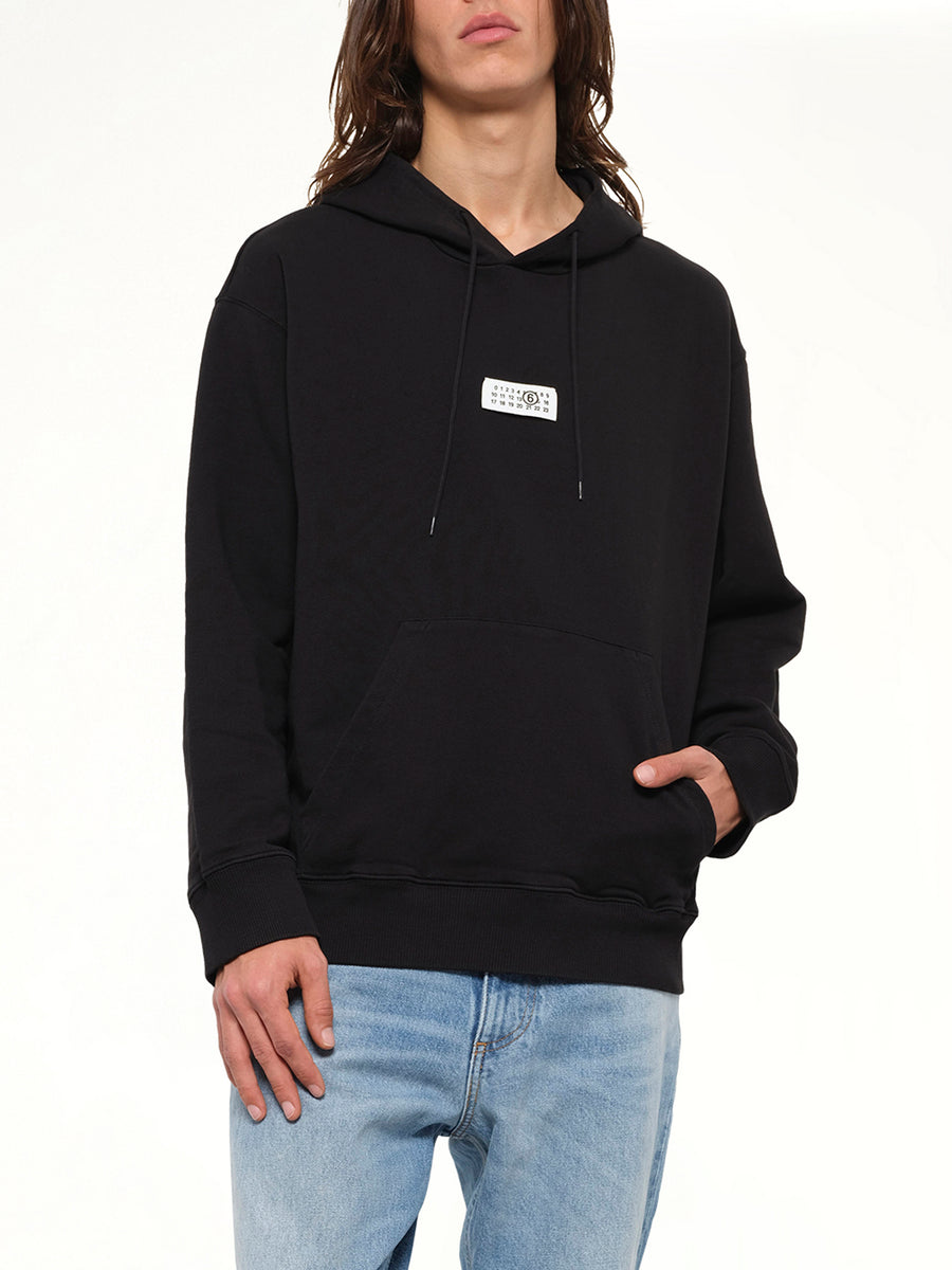 MM6 Patch Hoodie in Black