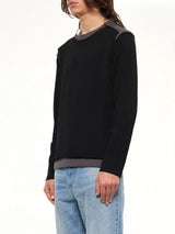 Moved Pattern Gauge 7 Knit in Black/Dark Grey