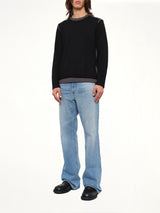 Moved Pattern Gauge 7 Knit in Black/Dark Grey