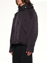 Nylon Double Pocket Jacket in Black