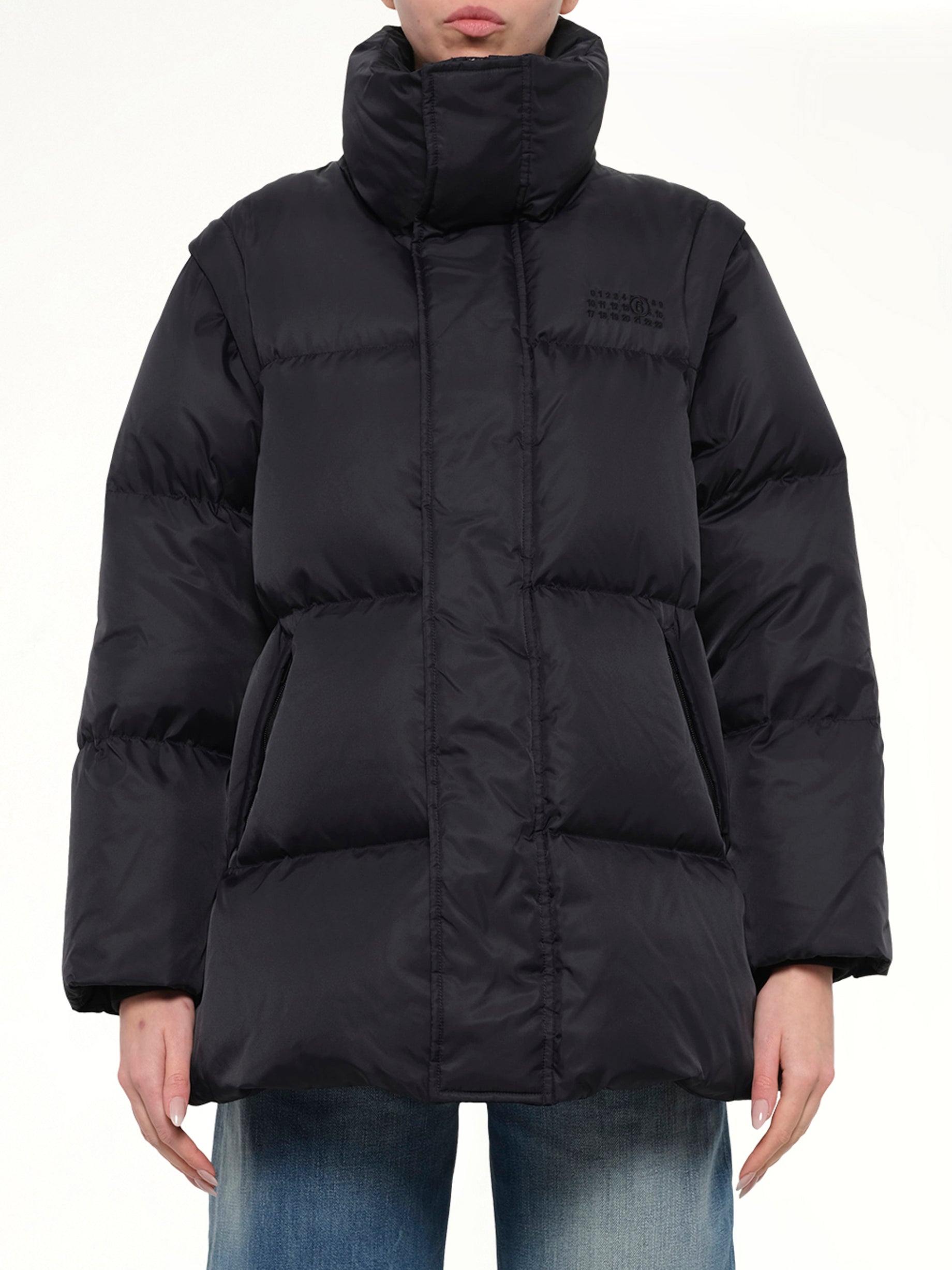 Nylon Puffer in Black