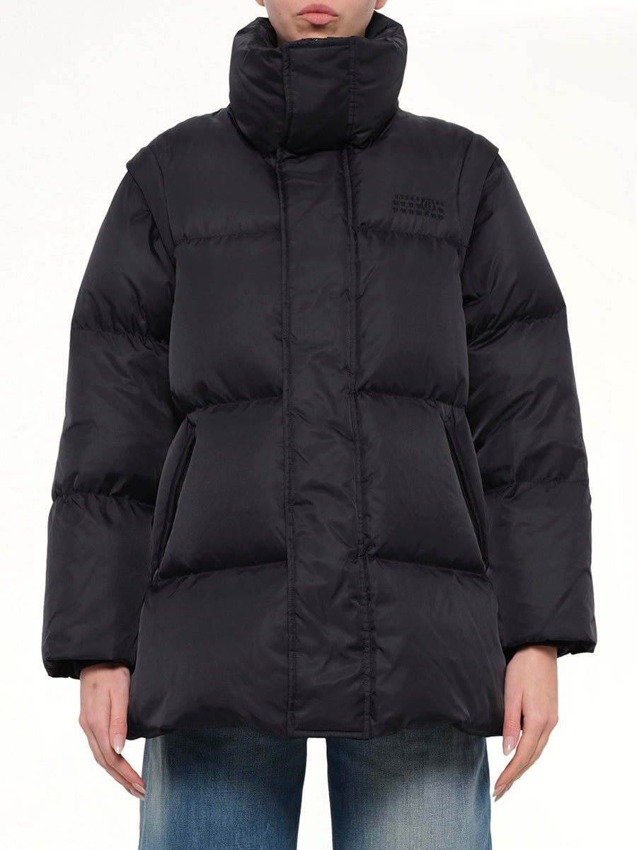 Nylon Puffer in Black
