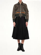 Nylon Twill Blouson in Dark Khaki