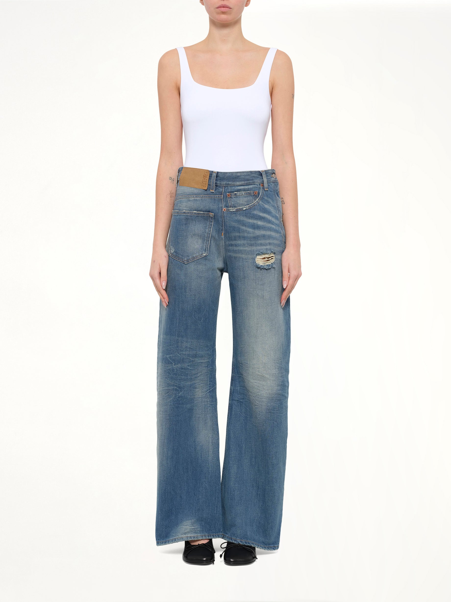 Pants 5 Pockets in Medium Blue
