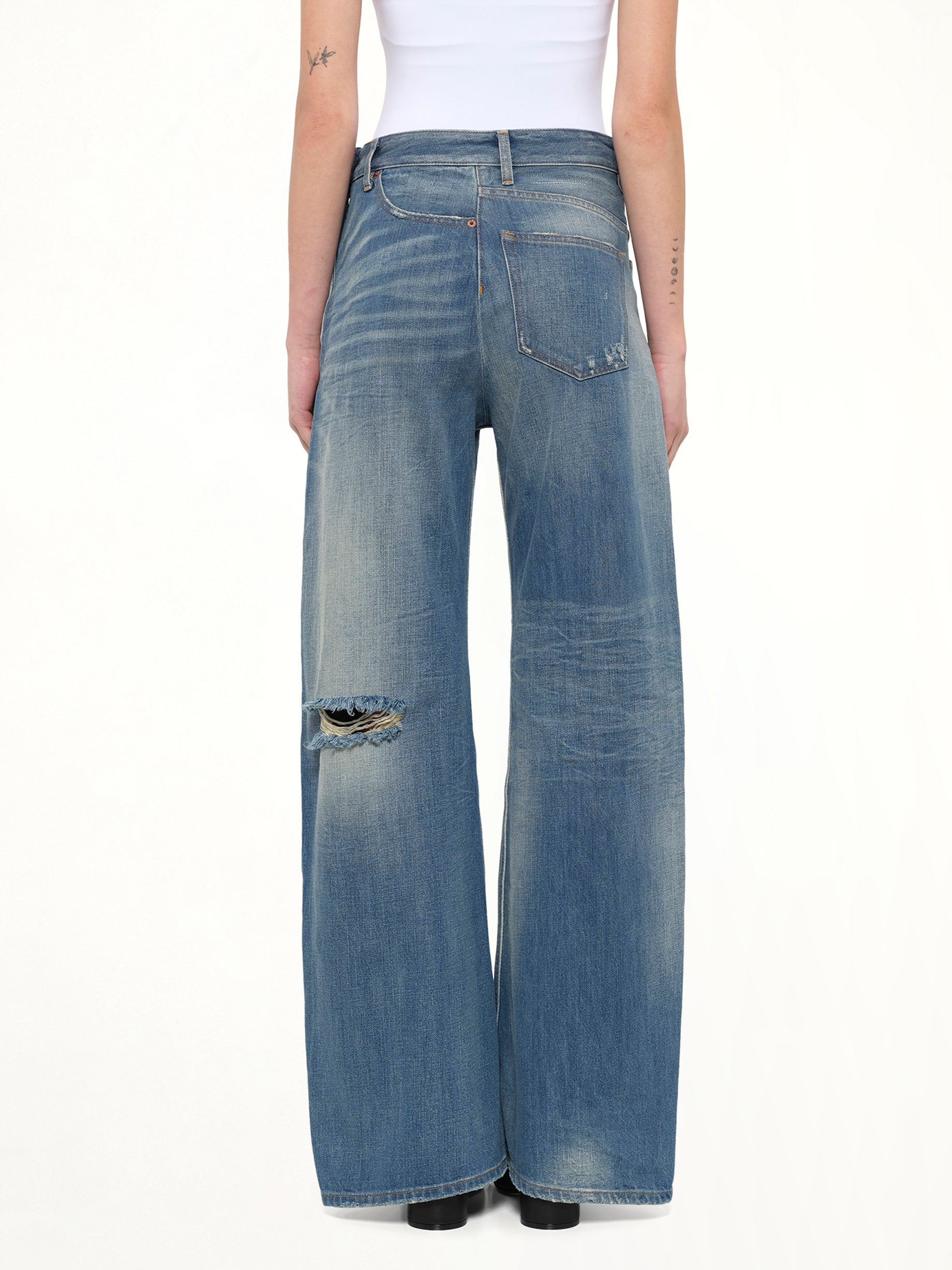 Pants 5 Pockets in Medium Blue