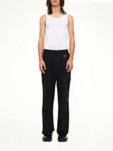 Pleated Sweatpants in Black
