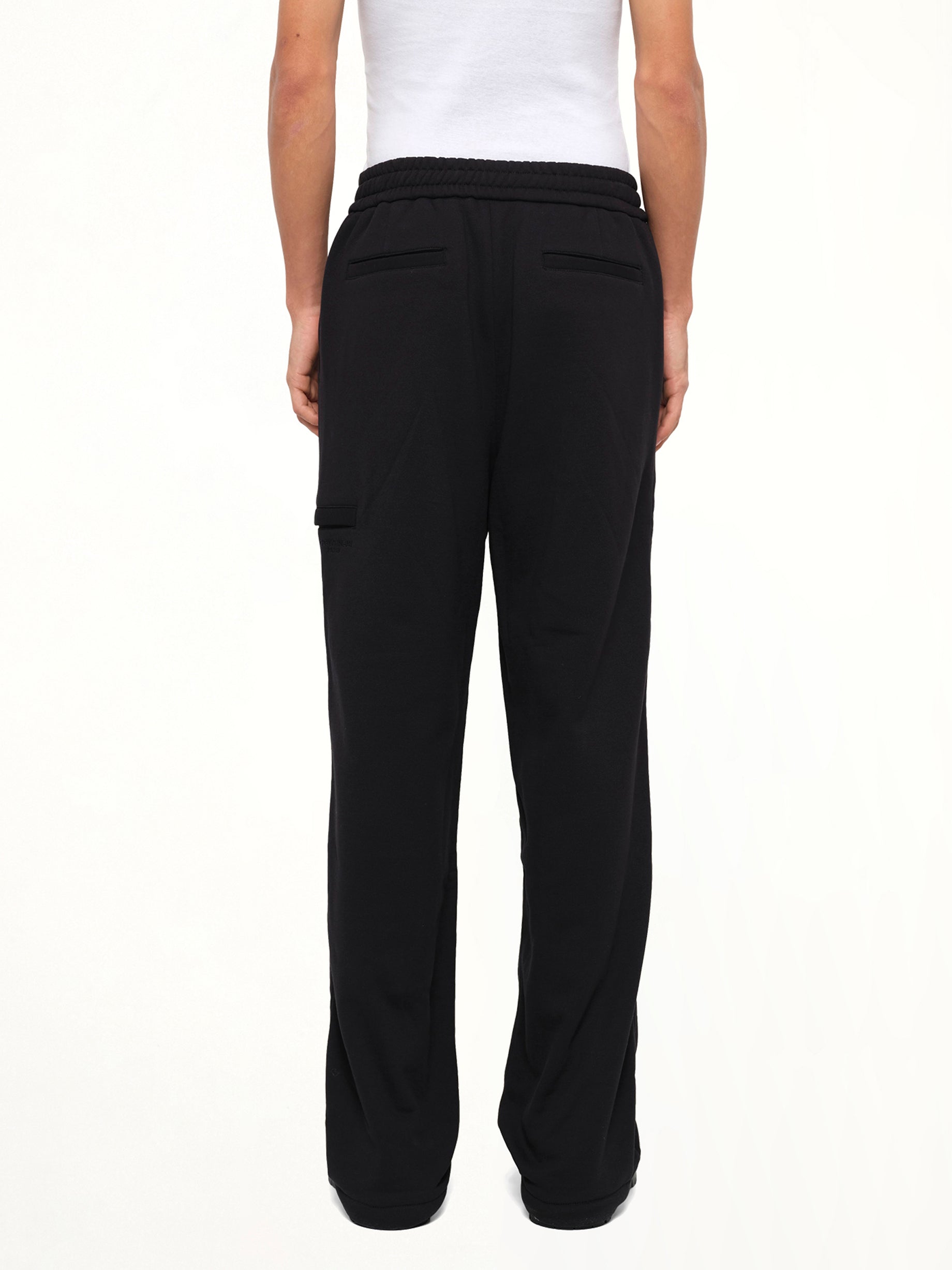 Pleated Sweatpants in Black