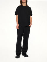 Pleated Sweatpants in Black