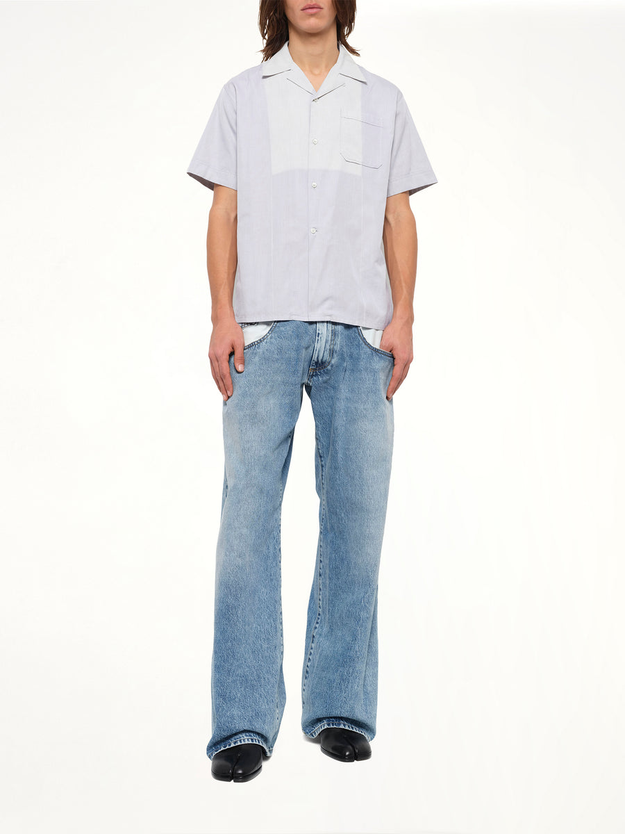 Short Sleeve Shirt in Pearl Grey