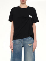 Short-Sleeved Top in Black