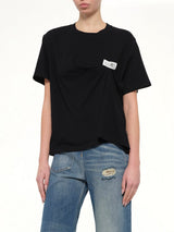 Short-Sleeved Top in Black