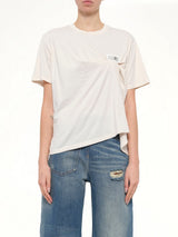 Short-Sleeved Top in Ecru