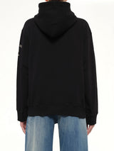 Sleeve Logo Hoodie in Black