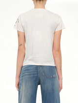 Sleeve Logo T-Shirt in Ecru