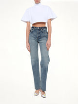 Straight Denim Pants in Dirty Wash