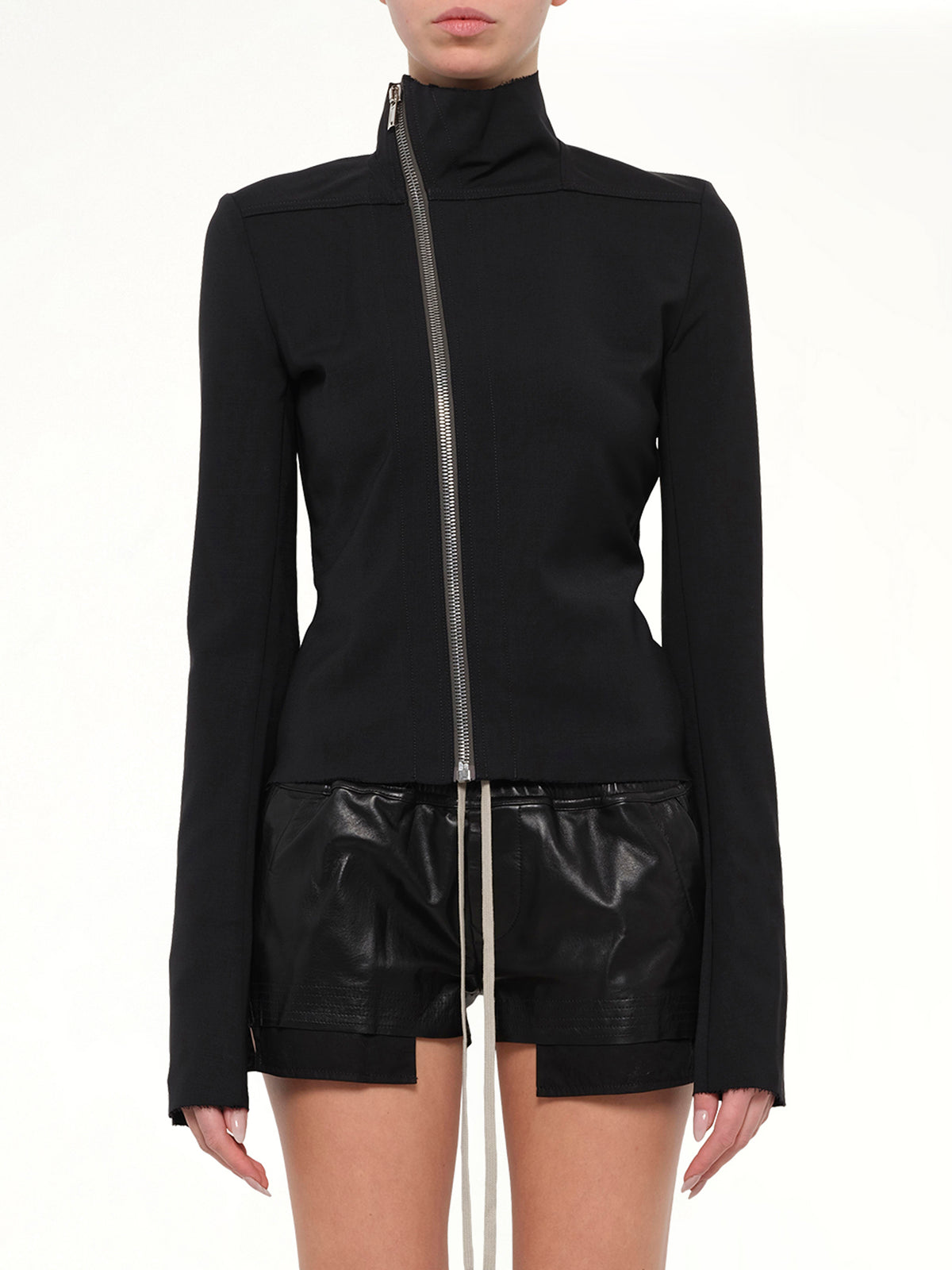 Stretch Wool Gary Jacket in Black
