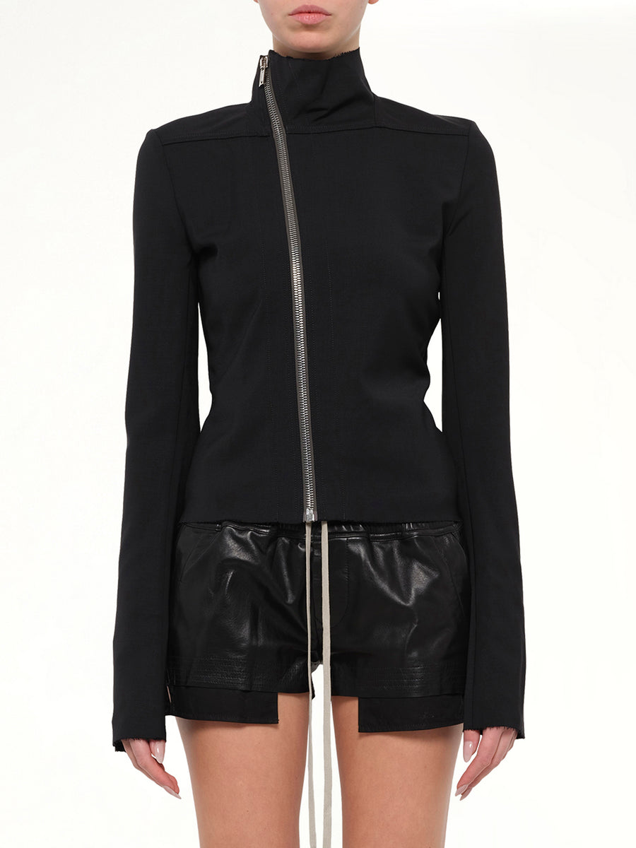 Stretch Wool Gary Jacket in Black