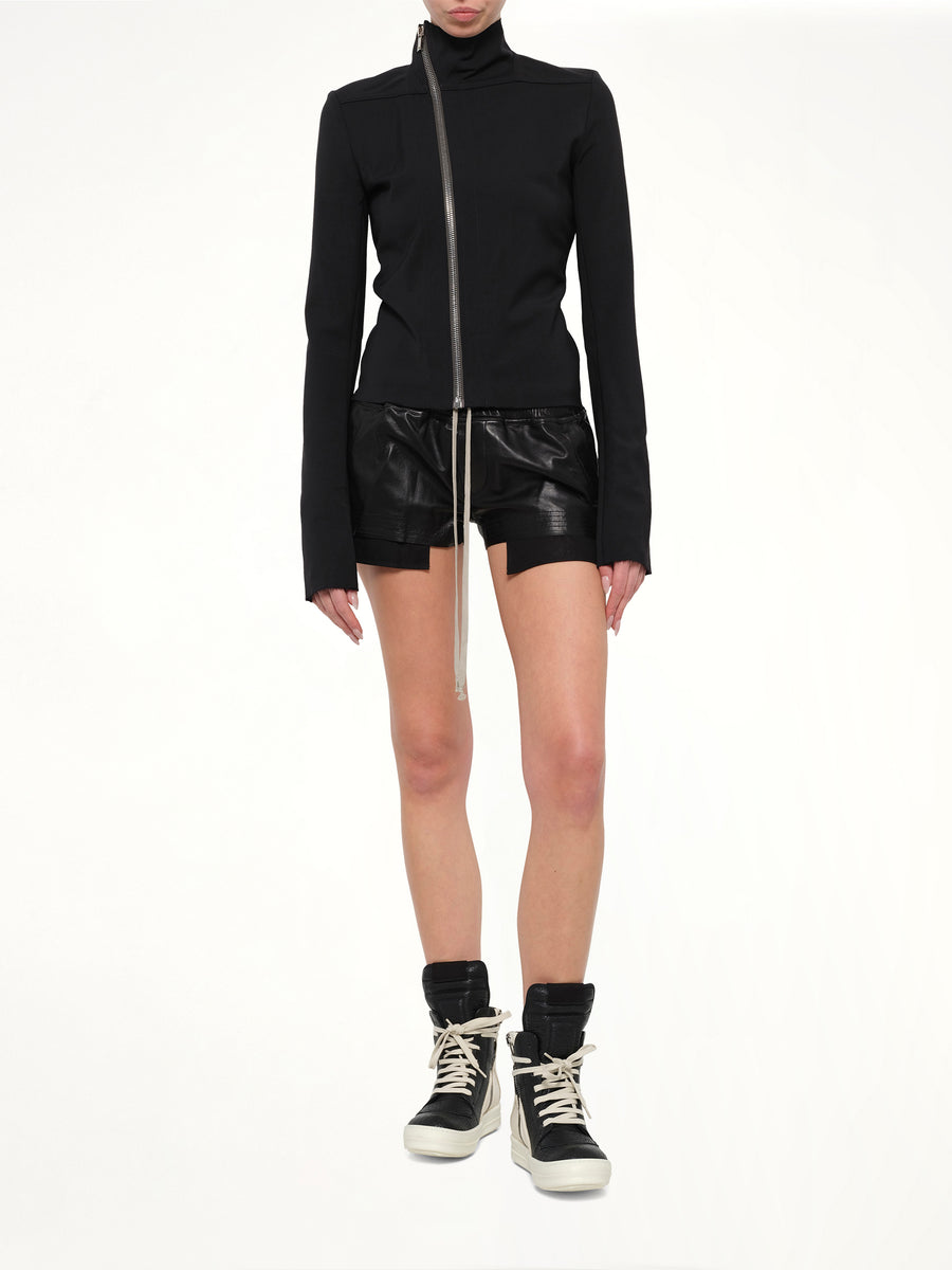 Stretch Wool Gary Jacket in Black