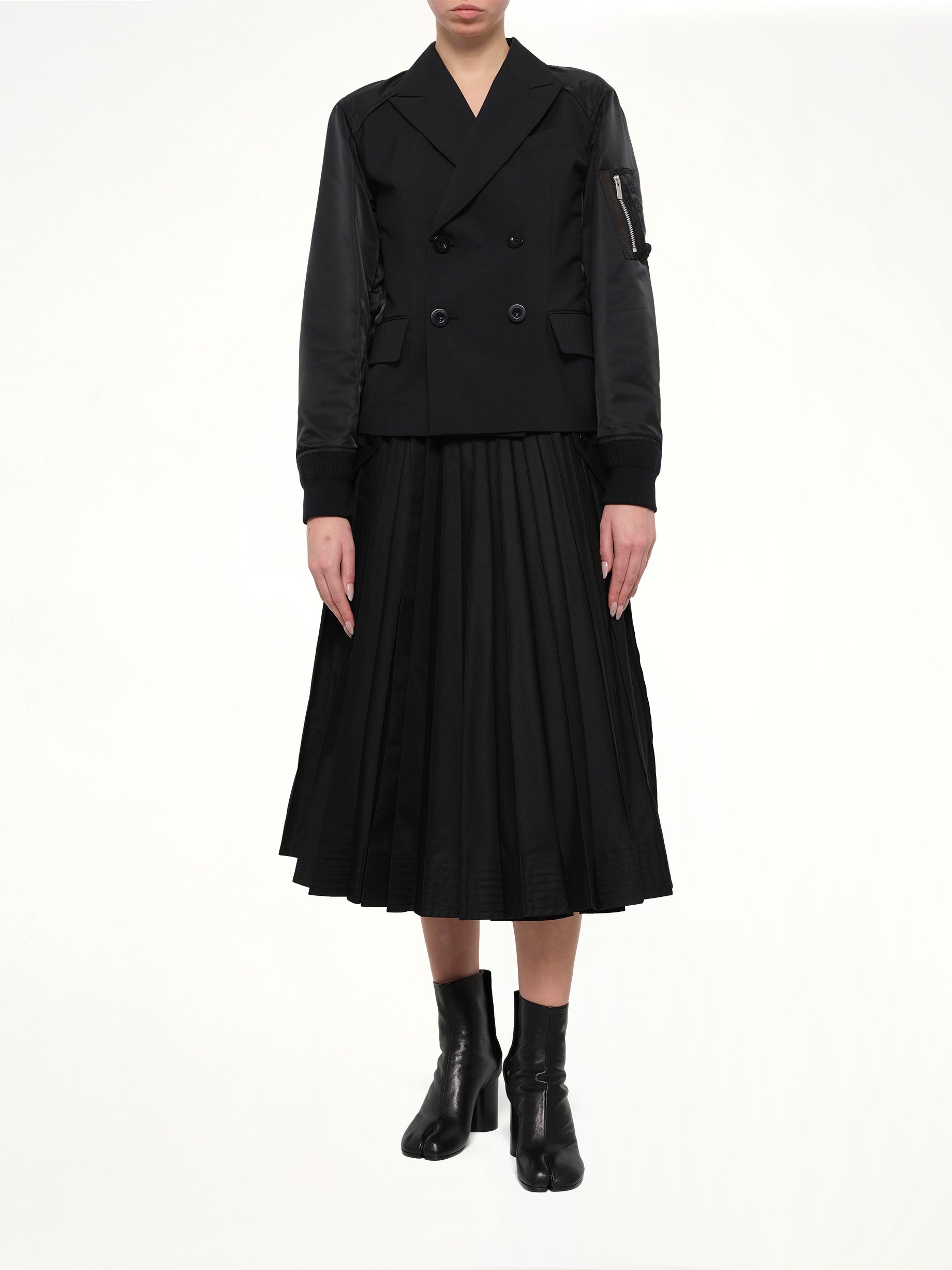 Suiting x Nylon Twill Jacket in Black