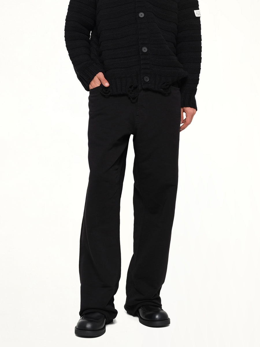 Sweat 5 Pocket Pants in Black