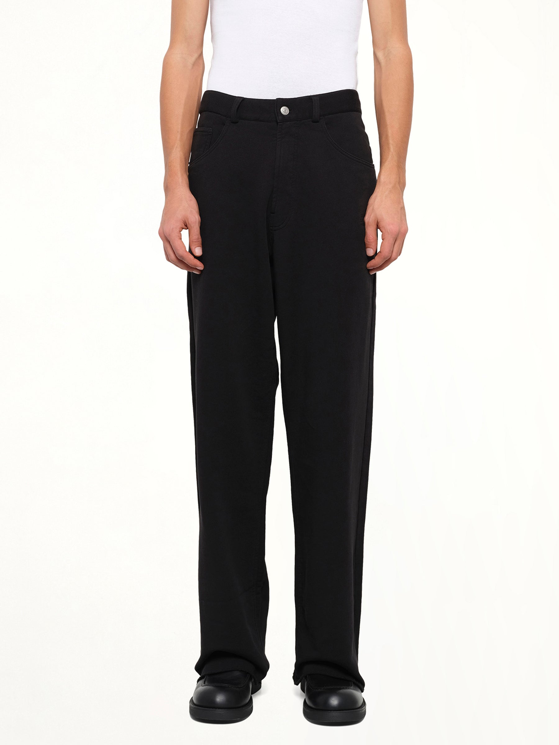 Sweat 5 Pocket Pants in Black