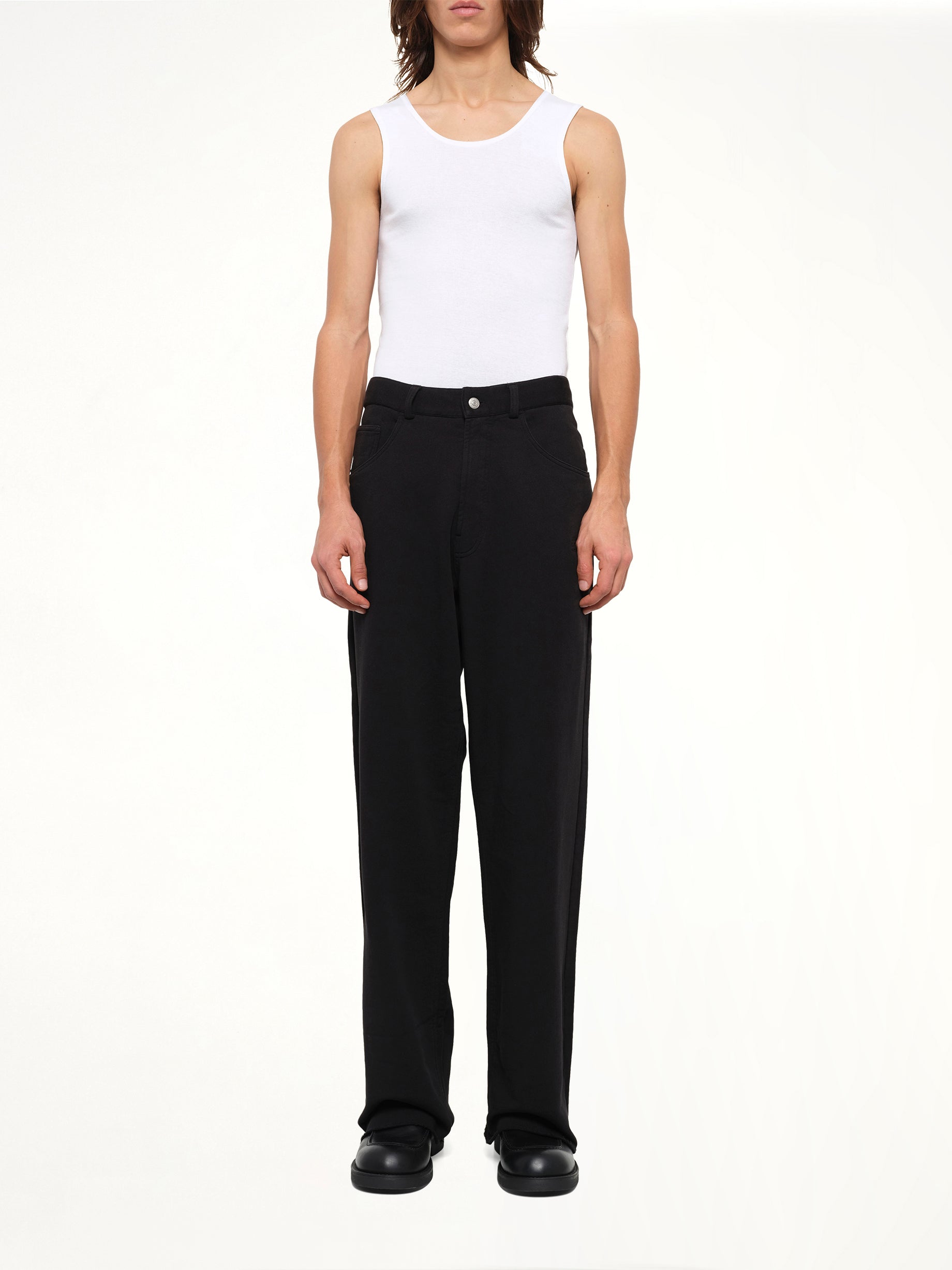 Sweat 5 Pocket Pants in Black