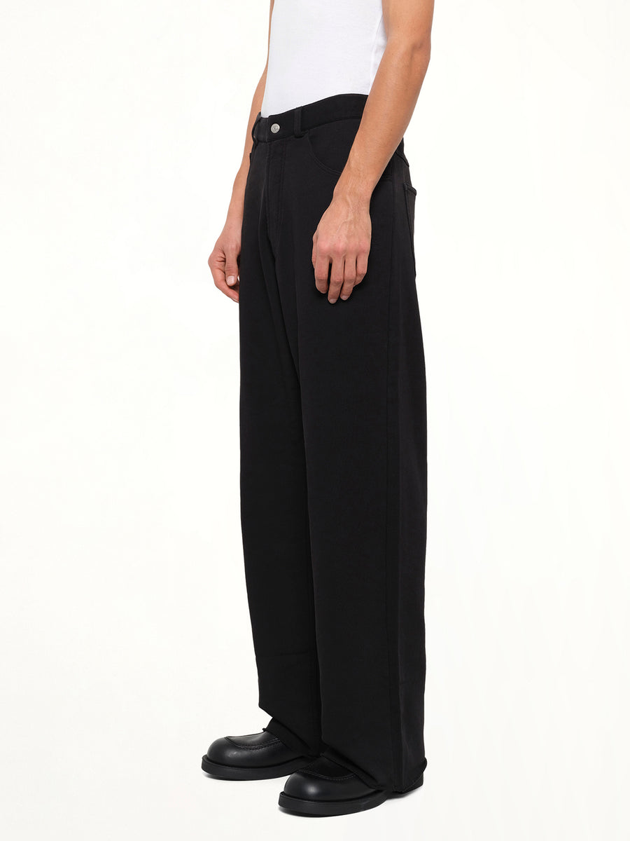 Sweat 5 Pocket Pants in Black