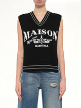 Varsity Stole in Black