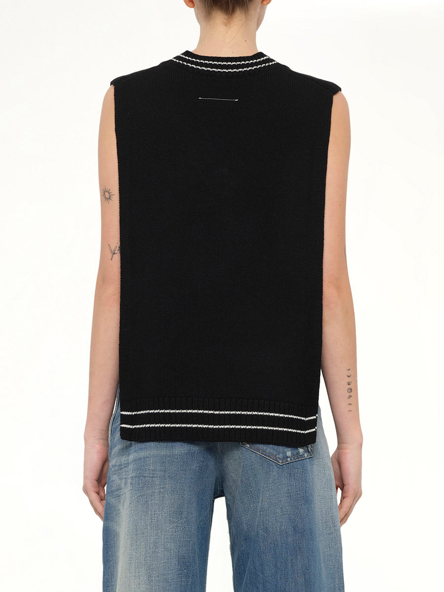 Varsity Stole in Black