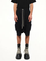 Warm Flannel Cargo Pods in Black