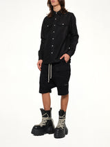 Warm Flannel Cargo Pods in Black
