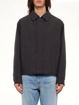 Wool Shirting Jacket in Anthracite