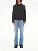Wool Shirting Jacket in Anthracite