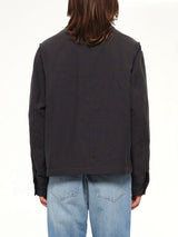 Wool Shirting Jacket in Anthracite