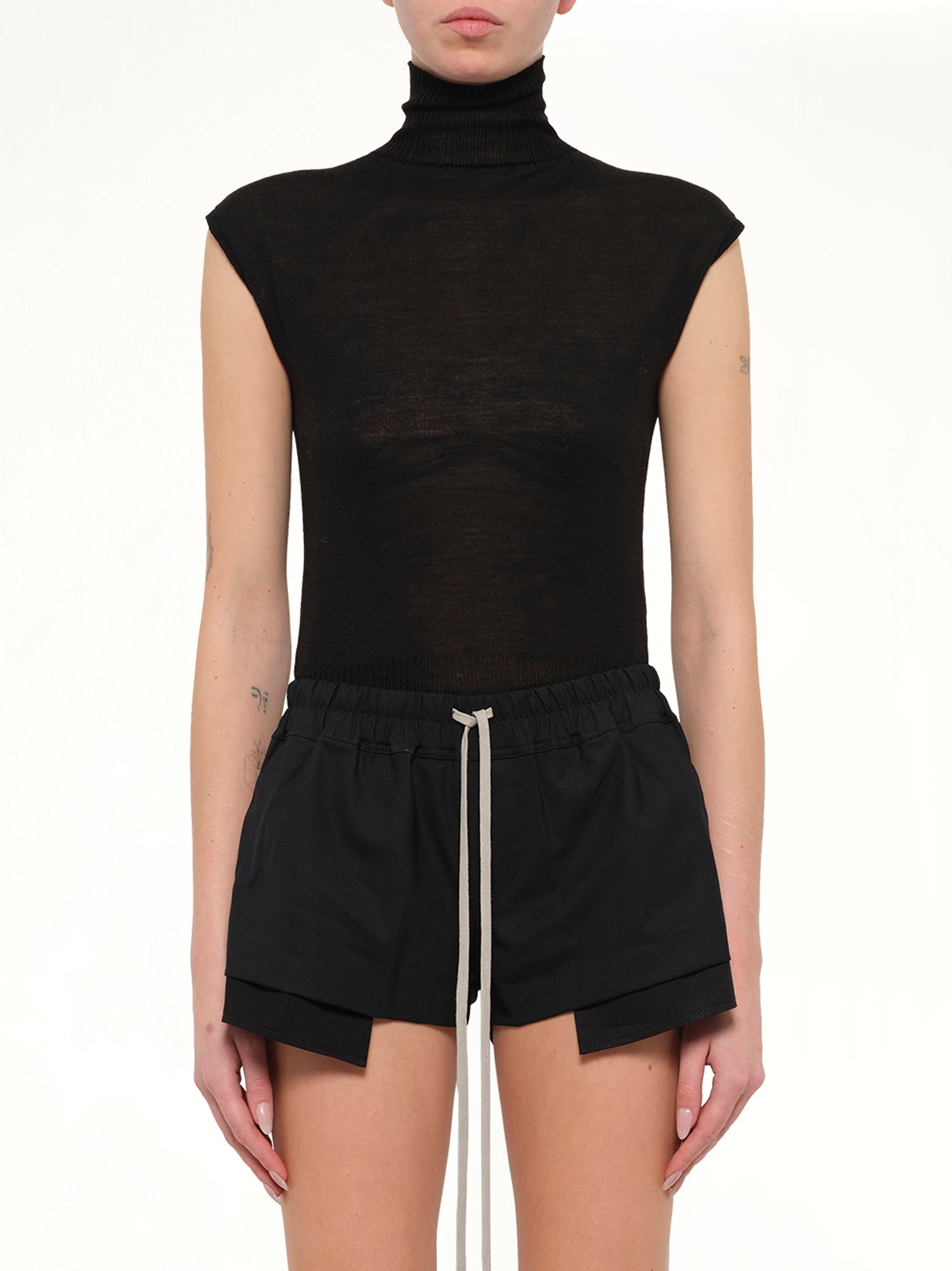 Woven Wool FOG Boxers in Black