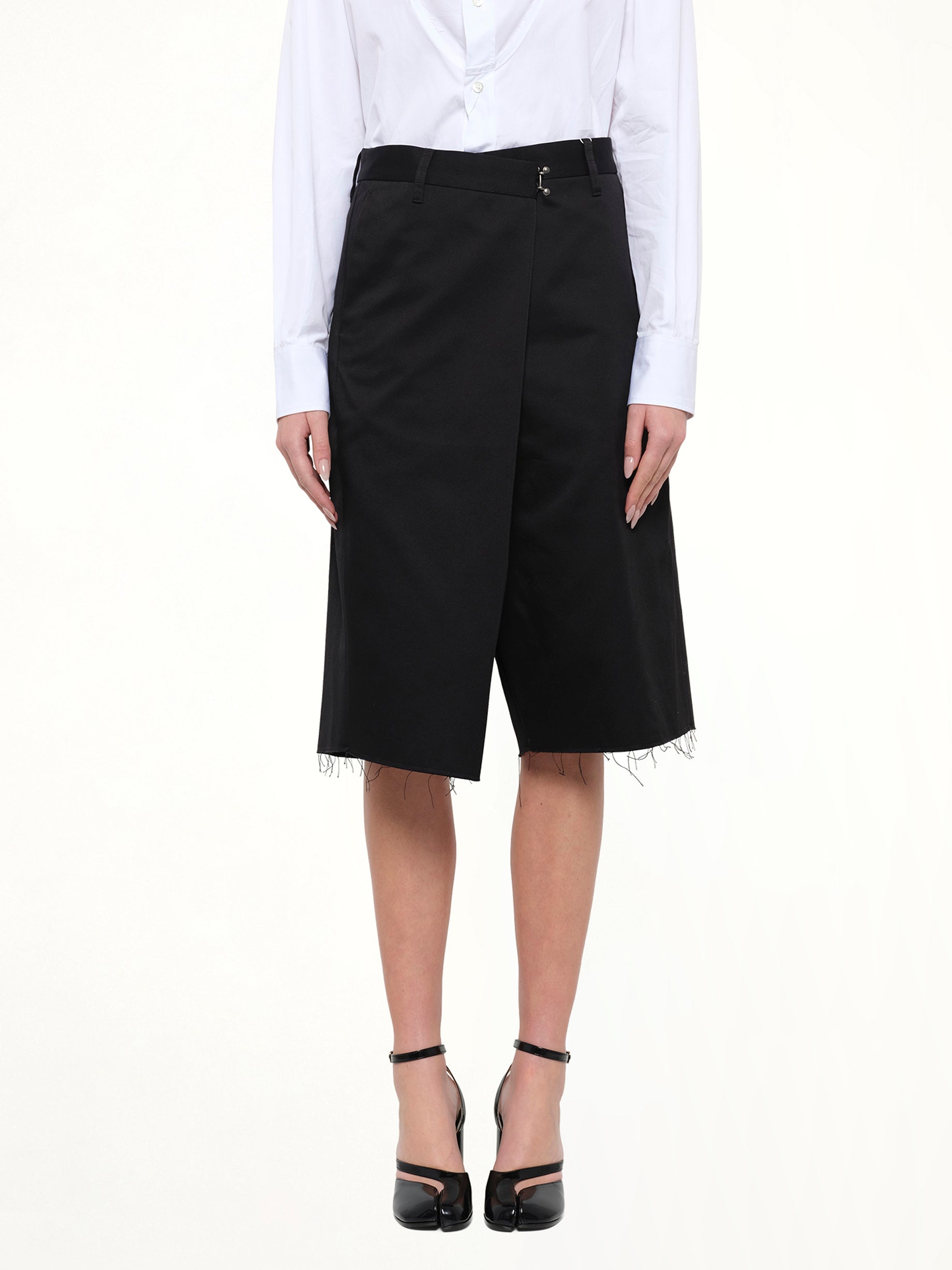 Wrap Shorts in Black