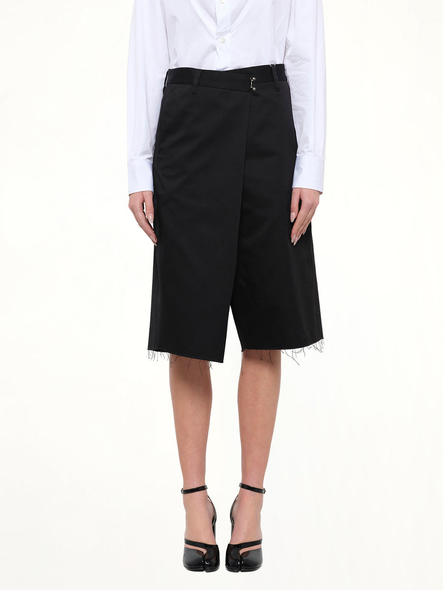 Wrap Shorts in Black