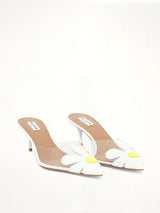Bloom Mules in Lemon/White